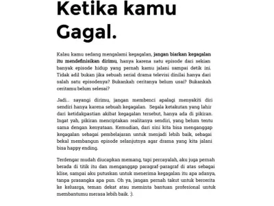KETIKA KAMU GAGAL